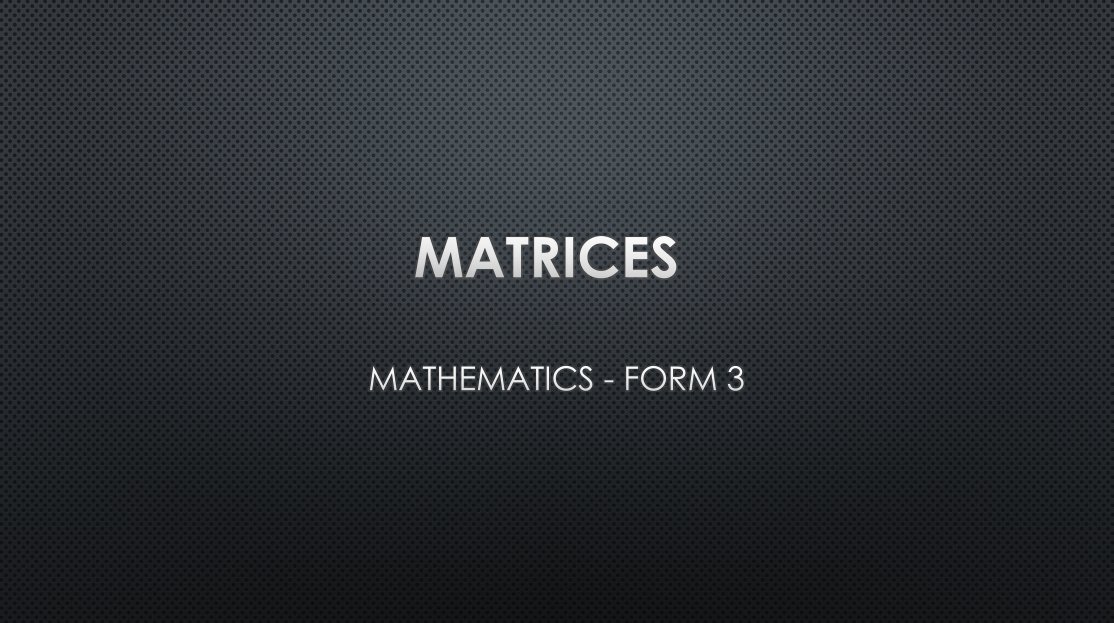 MATRICES